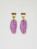 PENDIENTES PLUMA CORTA