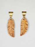 PENDIENTES PLUMA LARGA