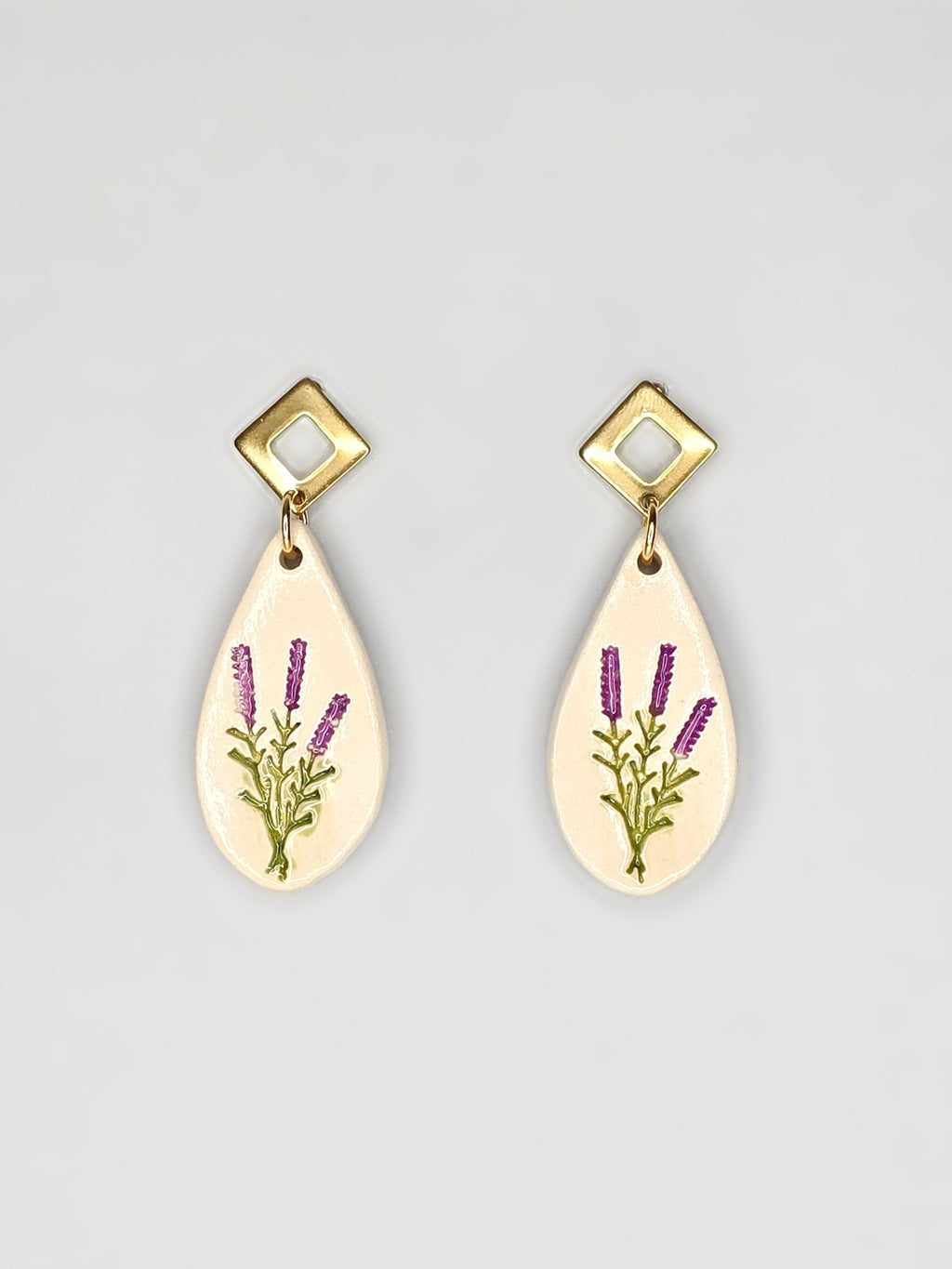 PENDIENTES GOTA DE LAVANDA
