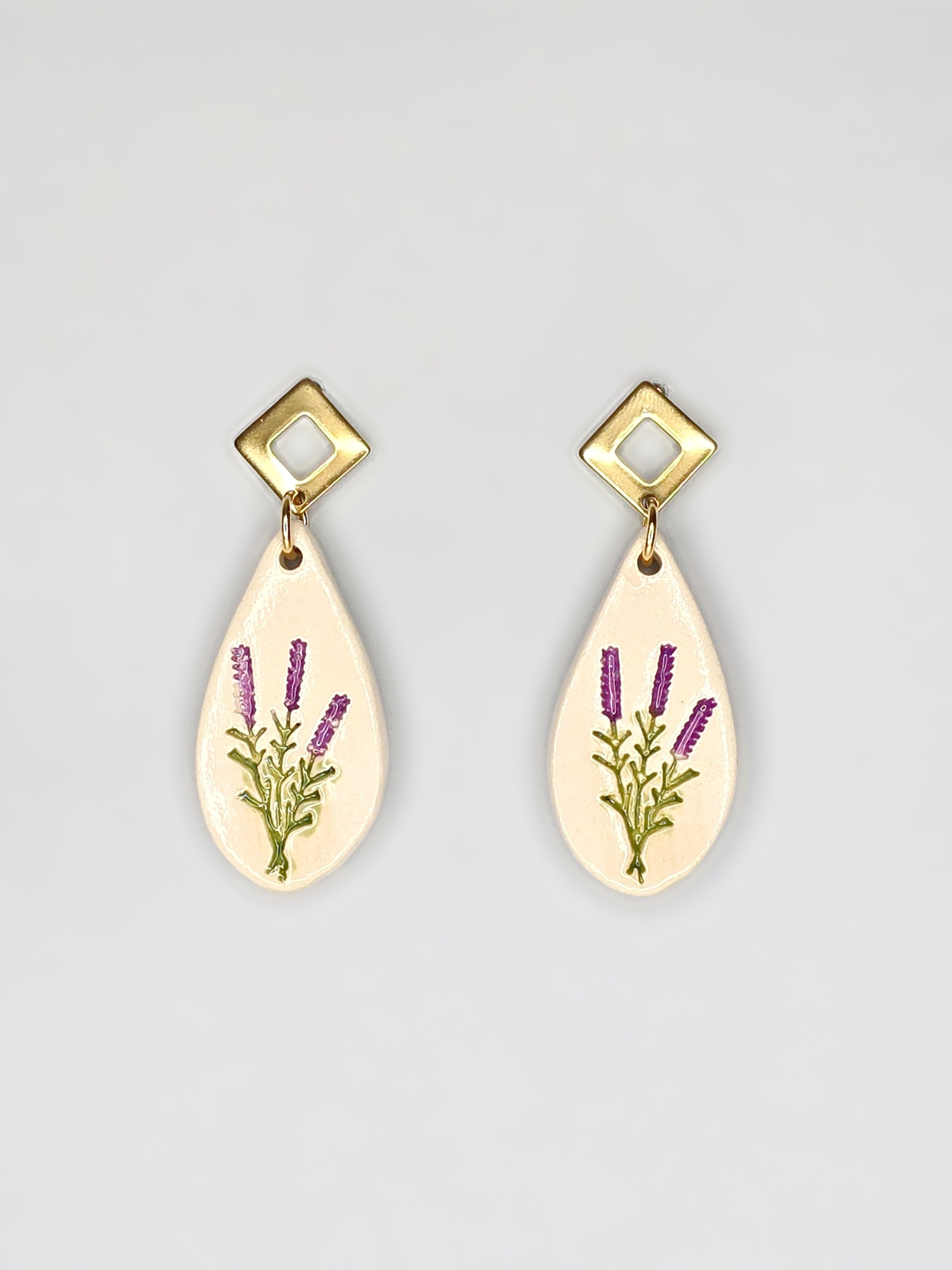 PENDIENTES GOTA DE LAVANDA