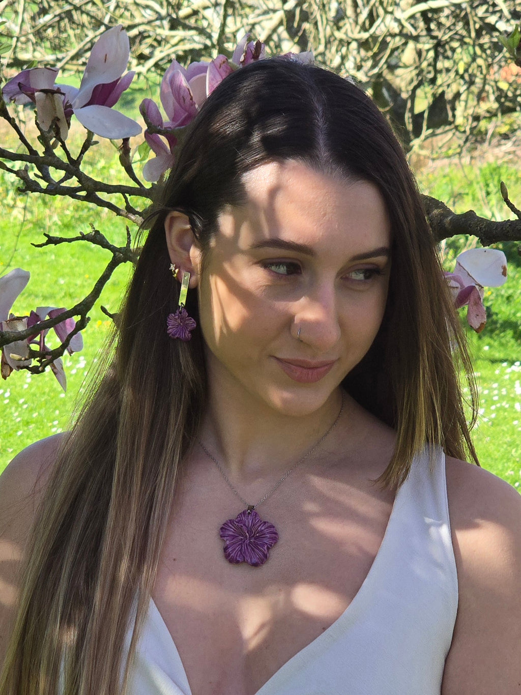 PENDIENTES HIBISCUS FLAT