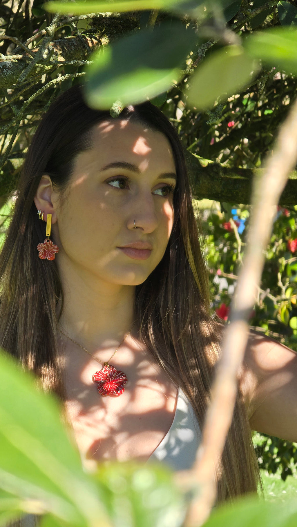 PENDIENTES HIBISCUS FLAT