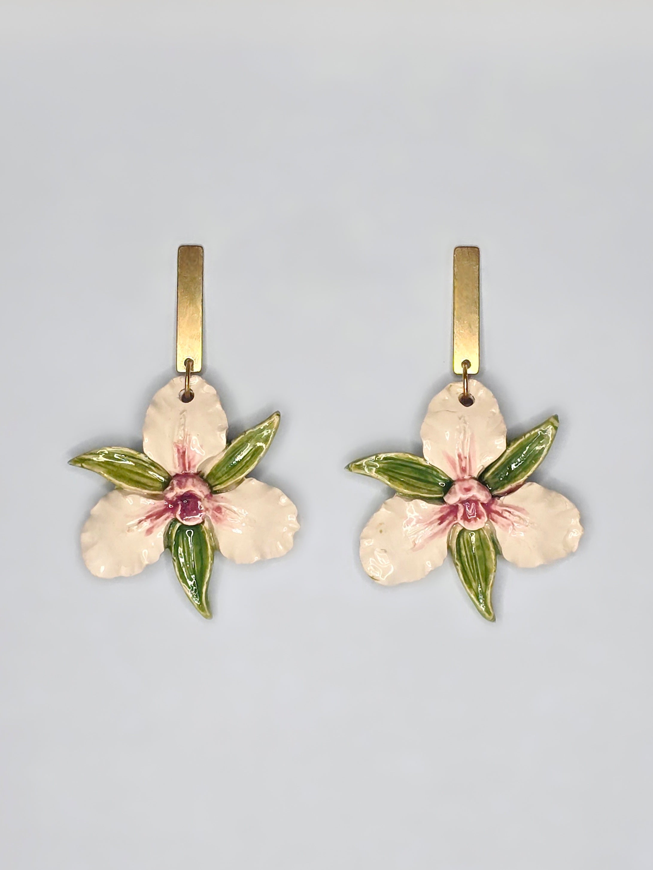 PENDIENTES ORQUÍDEA